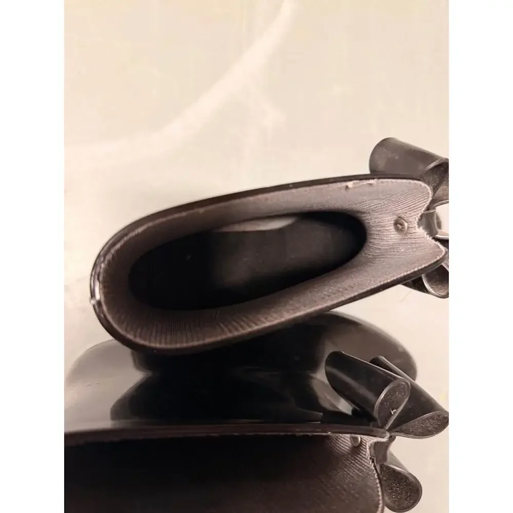 Ted Baker Black Bow Rain Boots- Size 8